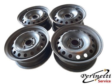 4 CERCHI IN FERRO R15 4 FORI NISSAN...