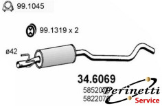 MARMITTA CENTRALE OPEL...