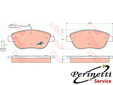 PASTIGLIE ANTERIORI FIAT BRAVO GRANDE...