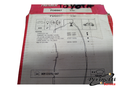 PASTIGLIA FRENO ANTERIORE TOYOTA...