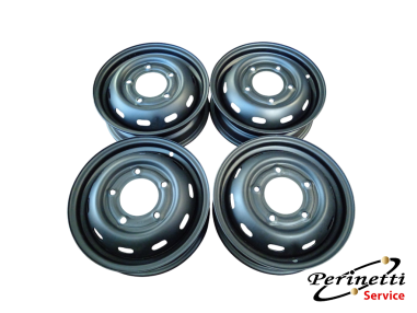 4 CERCHI IN FERRO R16 5 FORI FIAT...